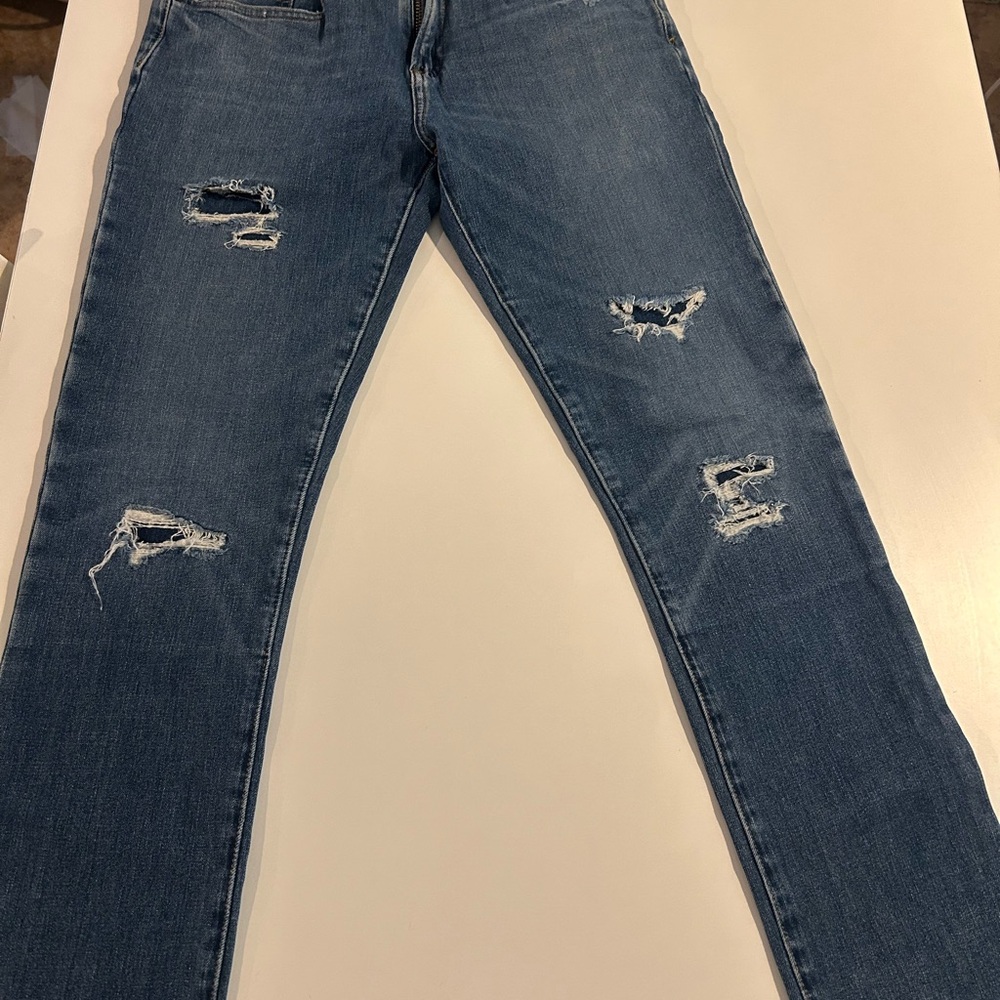 GAP Men's Distressed Blue Jeans